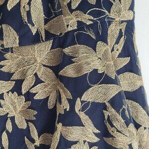 Tahari ASL, Navy & Gold, Size 4, Dress